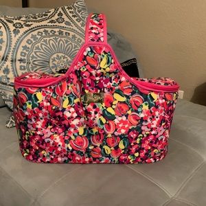 Lilly Pulitzer soft cooler basket 18x9.5x10